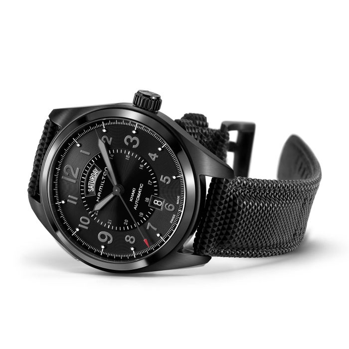 Khaki Field Day Date Auto - Dial color:Black - H70695735 | Hamilton Watch