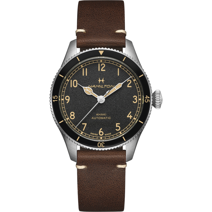 Khaki Aviation Pilot Pioneer Dial color Black H76205530 Hamilton Watch