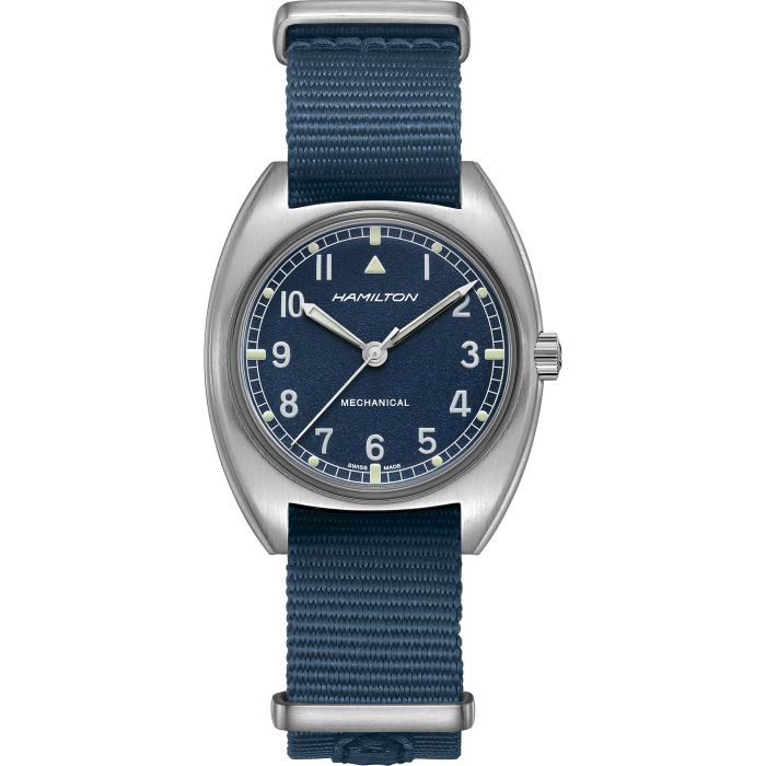 Khaki Aviation Pilot Pioneer Mechanical Dial color Blue H76419941 Hamilton Watch