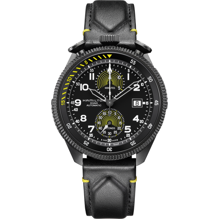 Khaki Aviation Takeoff Auto Chrono Limited Edition Dial color Black H76776733 Hamilton Watch