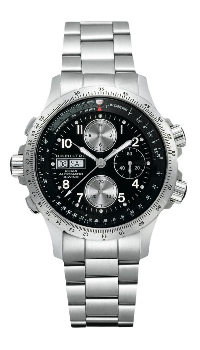 カーキ アビエーション X-Wind Auto Chrono - ダイヤルカラー:ブラック - H77616133 | Hamilton Watch