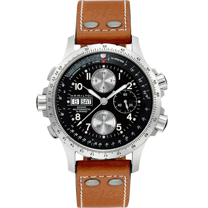 カーキ アビエーション X-Wind Auto Chrono - ダイヤルカラー:ブラック - H77616533 | Hamilton Watch