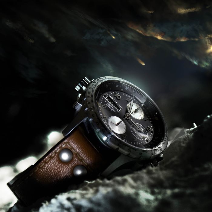 カーキ アビエーション X-Wind Auto Chrono - ダイヤルカラー:ブラック - H77616533 | Hamilton Watch