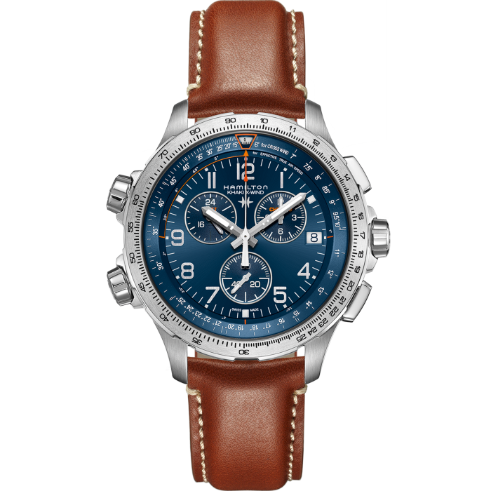 カーキ アビエーション X-Wind GMT Chrono Quartz - ダイヤルカラー:ブルー - H77922541 | Hamilton  Watch