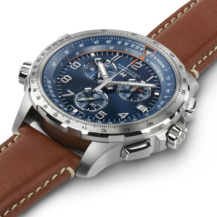 カーキ アビエーション X-Wind GMT Chrono Quartz - ダイヤルカラー:ブルー - H77922541 | Hamilton  Watch