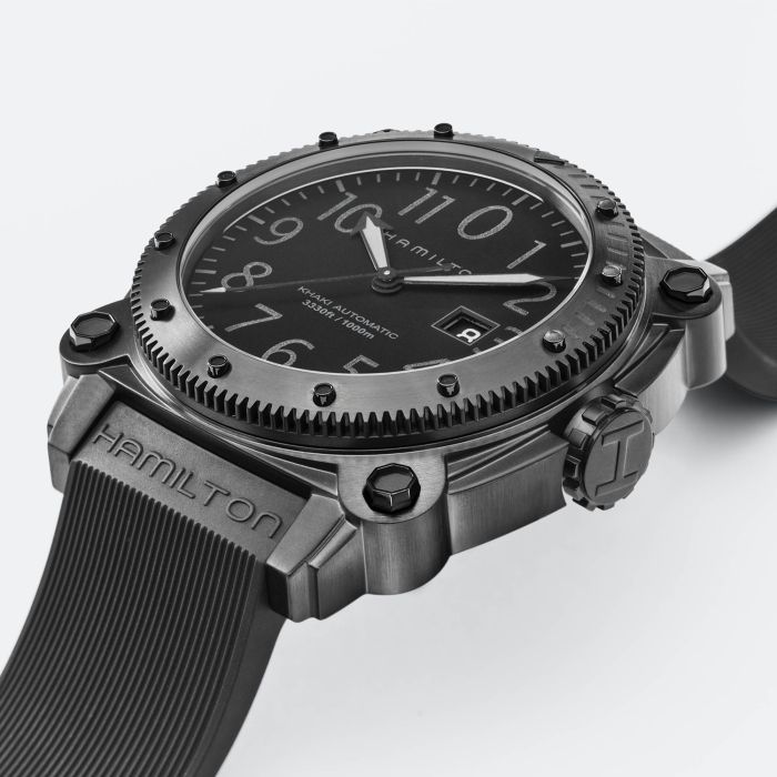 カーキ ネイビー BeLOWZERO 1000m Auto - ダイヤルカラー:ブラック - H78585333 | Hamilton Watch