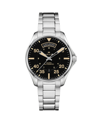 Khaki Aviation Pilot Day Date Automatic Watch - H64645531 