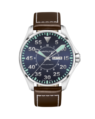 Khaki Aviation Pilot Day Date Automatic Watch - H64785835 