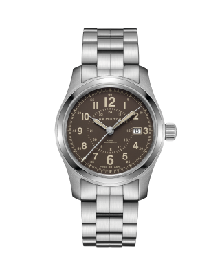 Hamilton khaki field automatic black dial men's watch online h70555533