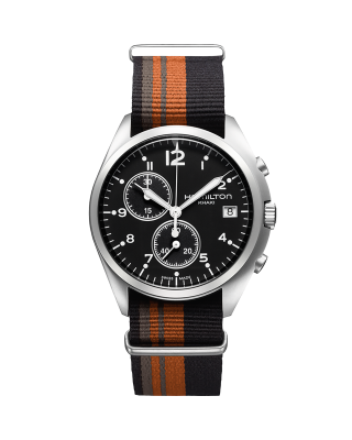 Khaki Aviation ETO Chrono Quartz - Dial color:Black - H77612133 | Hamilton  Watch