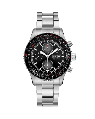 Khaki Aviation Converter Auto Chrono 44mm - Steel case with black