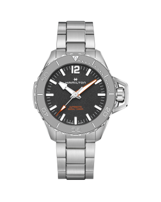 ハミルトン HAMILTON 腕時計 メンズ H77455330 カーキ ネイビー オープンウォーター オート 自動巻き ブラックxブラック アナログ表示