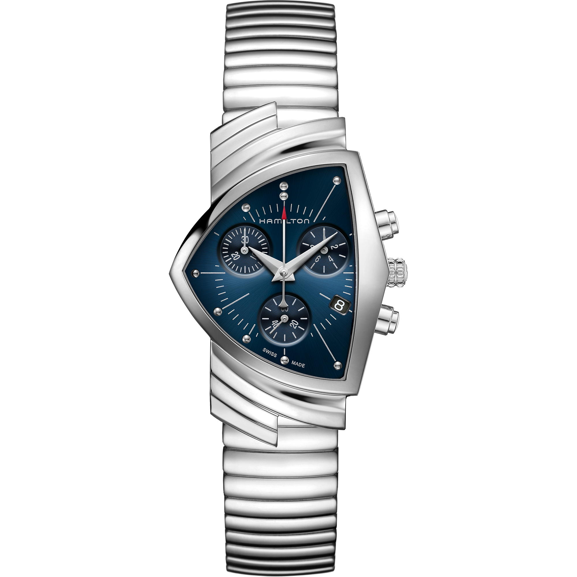 ベンチュラ Chrono Quartz - ダイヤルカラー:ブルー - H24432141 | Hamilton Watch