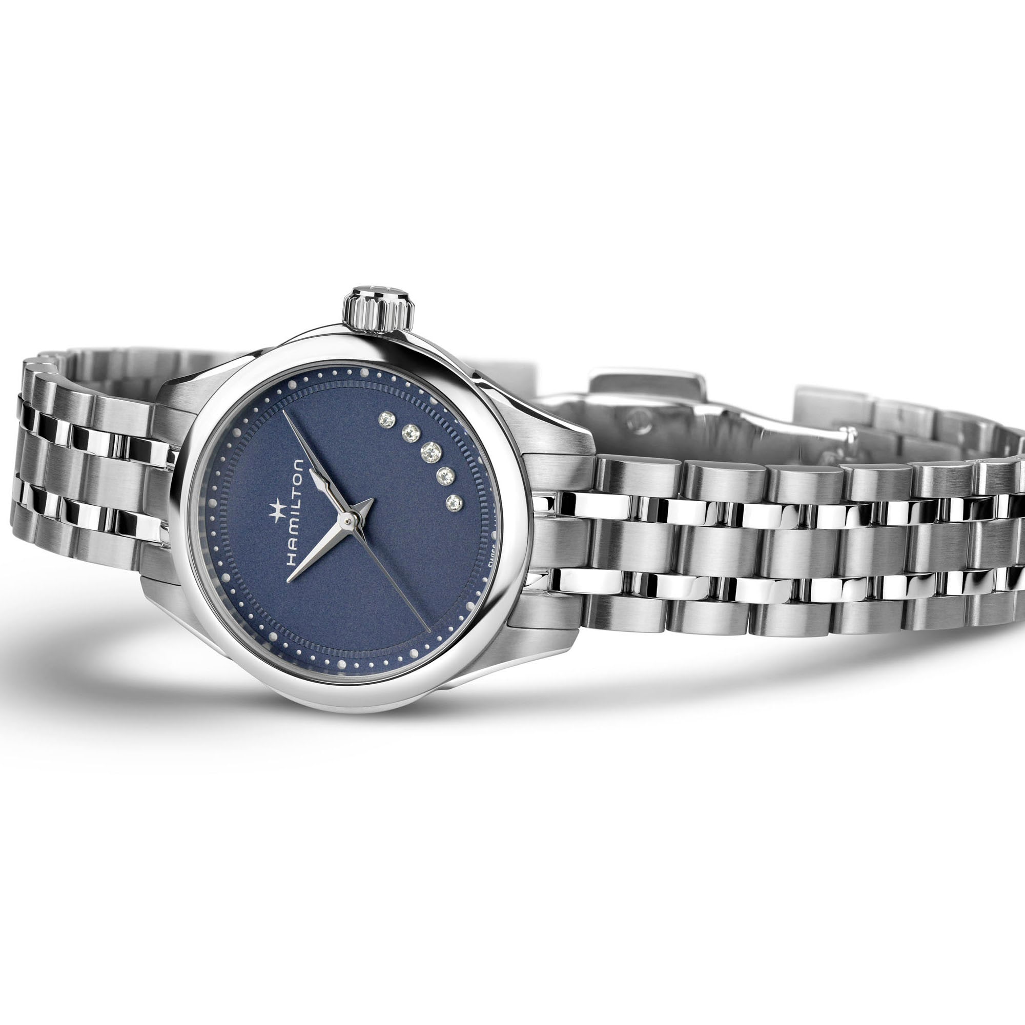 Jazzmaster Lady Quartz - Blue dial - Steel bracelet - H32111140 