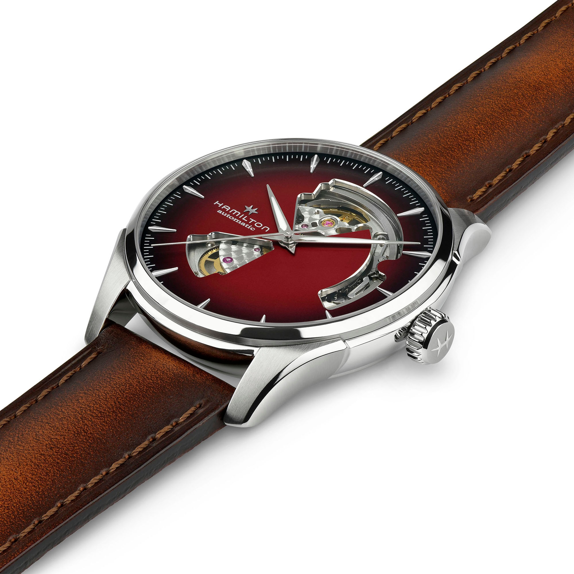 Jazzmaster Brown Strap 20mm, Hamilton Watch - H6003261211