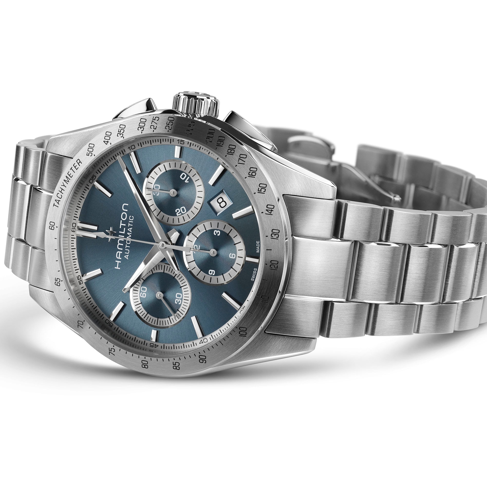 Jazzmaster Performer Auto Chrono - Dial color:Blue - H36656140 