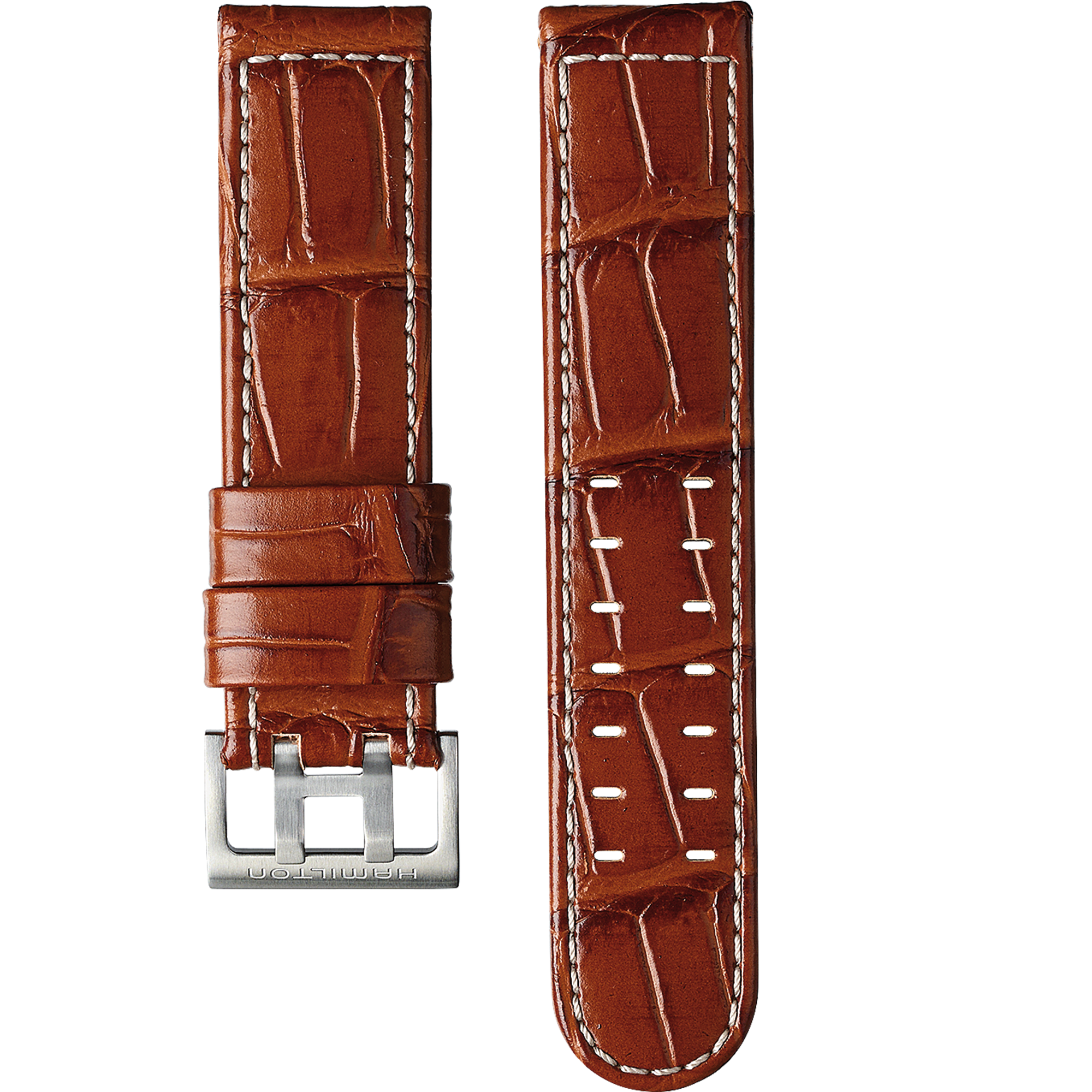 亮棕色皮带22毫米- H6006471021 | Hamilton Watch