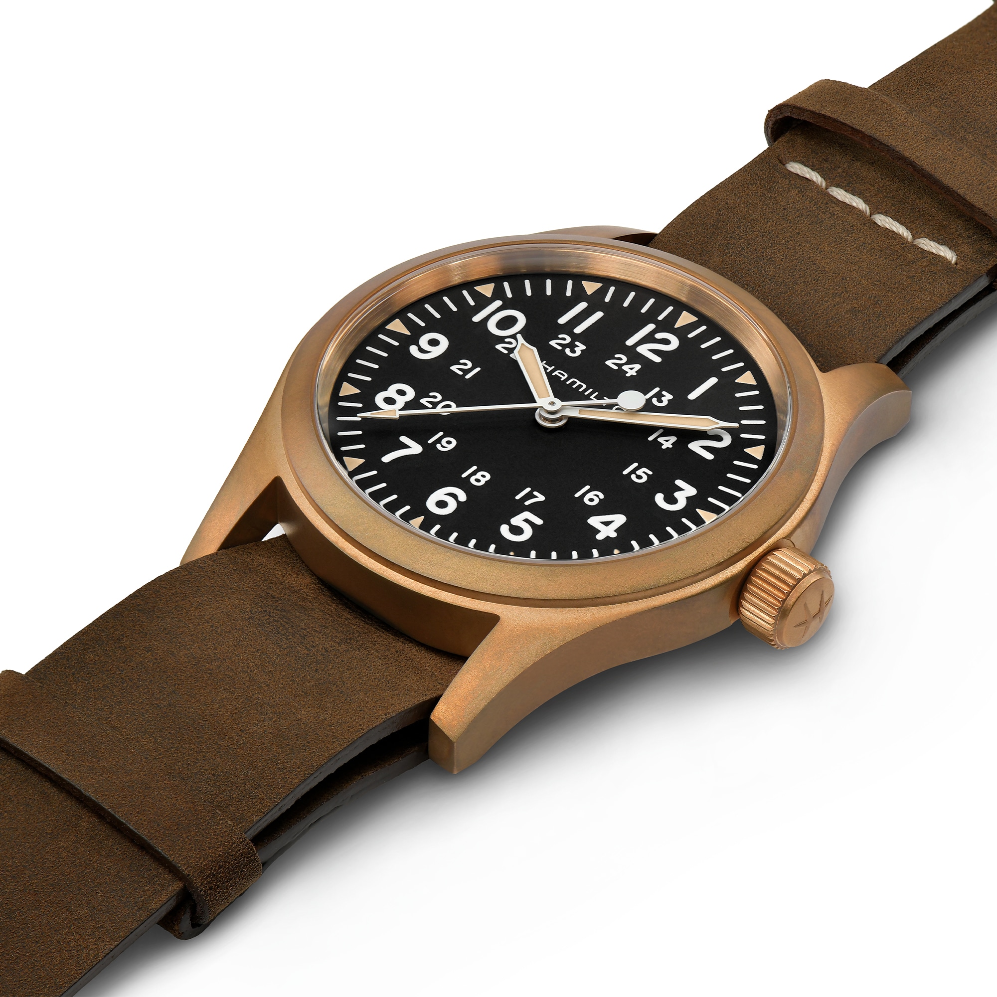Khaki Field Mechanical Bronze - Dial color:Black - H69459530 | Hamilton  Watch